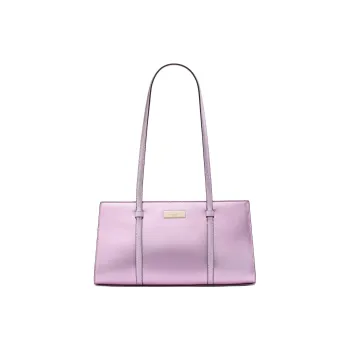 Kate Spade Patent Leather Shoulder Bag Medium Size Women's Quartz Pink