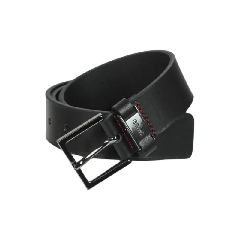 HUGO BOSS   Leather Belts Men's Black  -1