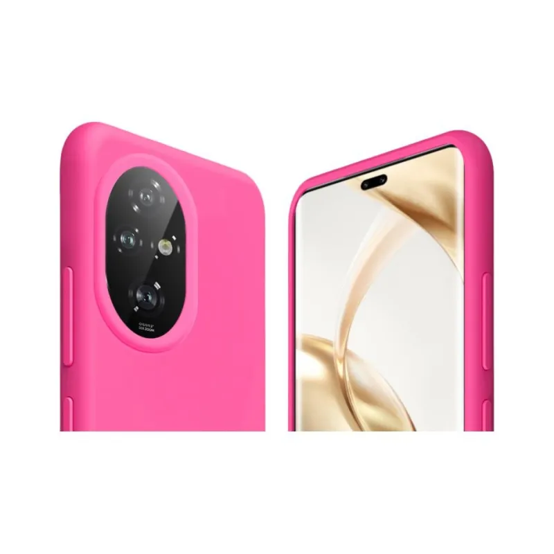 ZHUOJI Silicone Material Lens Fully Enclosed Microfiber Flock Phone Case Compatible With Honor 200/Pro-20