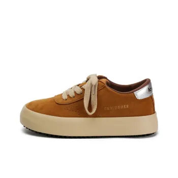 Zun'er Non slip Lightweight Low Top Skateboard Shoes Women's Camel