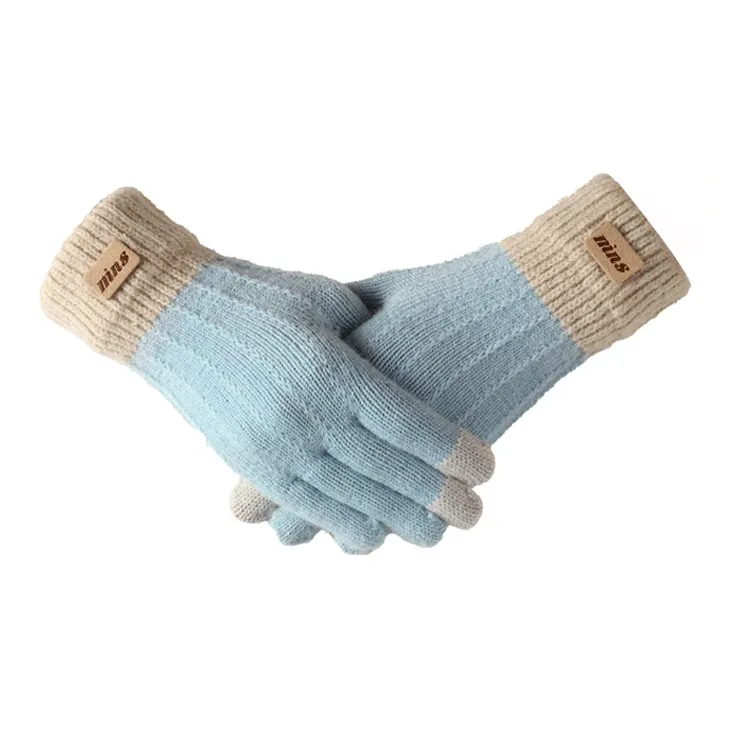 15 MINS Acrylic Knit Gloves Unisex Multiple Colors-9