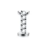 Zircon Stud Earrings with Letter (Single)