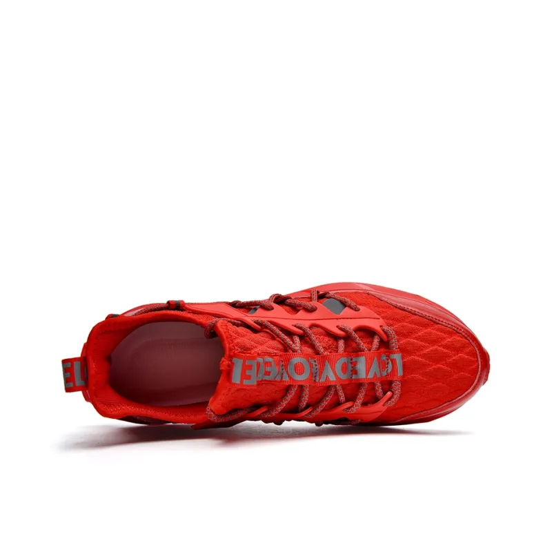 DAFK Cushioning Support Chunky Sneakers Men's Red-2