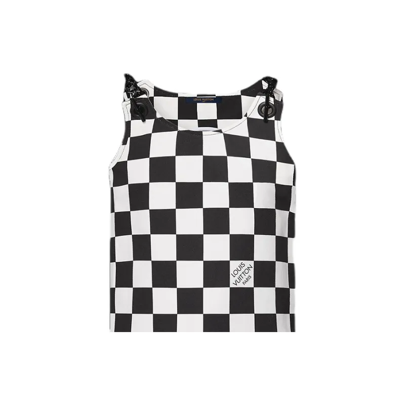 LOUIS VUITTON 2010s Damier Denim Dress-3