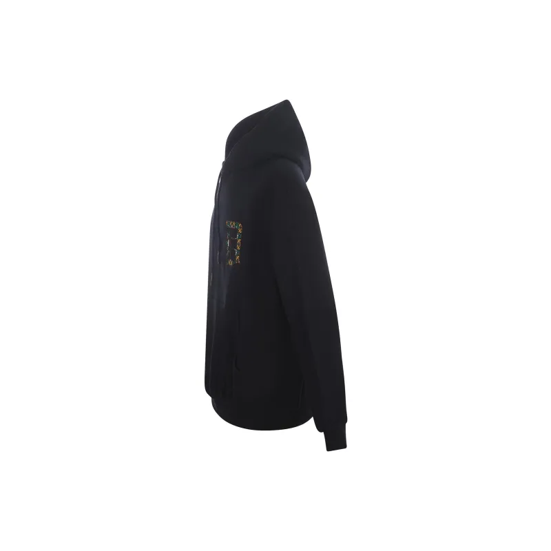 DROLE DE MONSIEUR Logo Embroidered Drawstring Hoodie-2