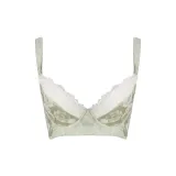 [Comfortable & Soft-Touch]3D Cup · Natural & Rounded · Tea Green & White Patchwork