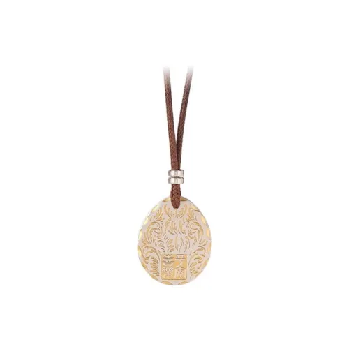 JINLUWANG Sterling Silver Hand Woven Cord Pendant Necklace Set Unisex