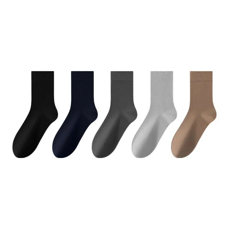 FAIRWHALE Mid Calf Socks Men's 5 Pack-5