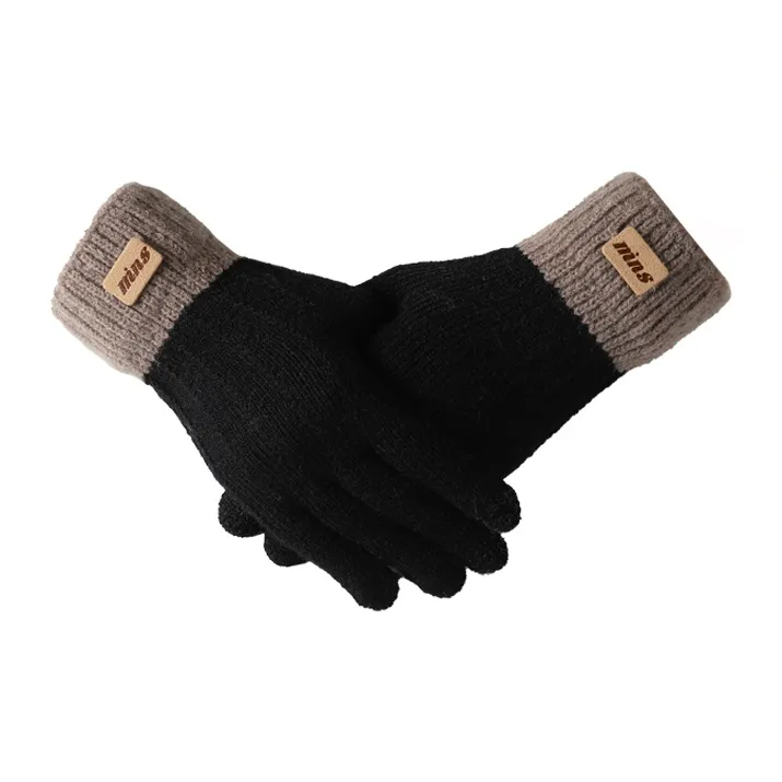 15 MINS Acrylic Knit Gloves Unisex Multiple Colors-0