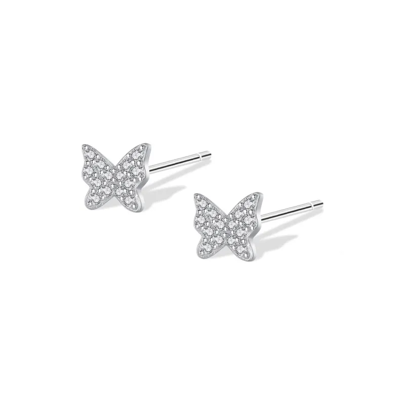 KUMET Sterling Silver Stud Earrings Women's Couple Birthday Anniversary Gift-6