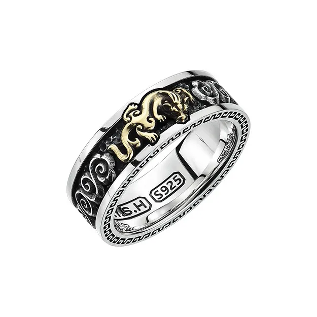 MYSH 925 Sterling Silver Rings Men's-1