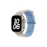 Antique White & Misty Blue Ocean Strap (Silicone)