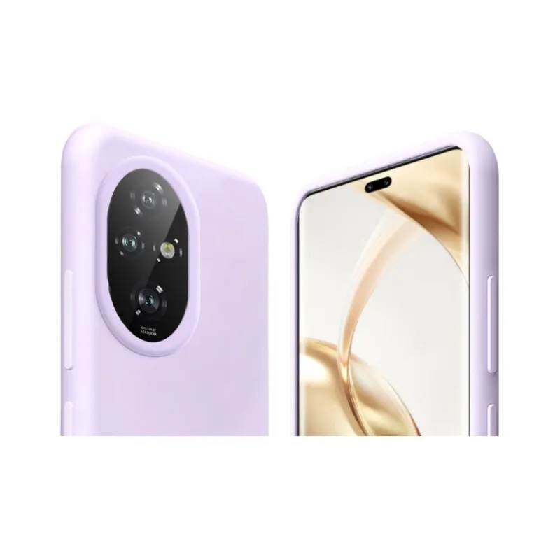 ZHUOJI Silicone Material Lens Fully Enclosed Microfiber Flock Phone Case Compatible With Honor 200/Pro-8