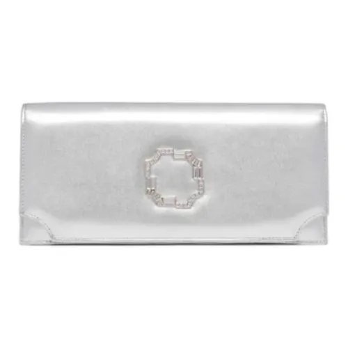 Malone Souliers Leather Clutch Women's Silver
