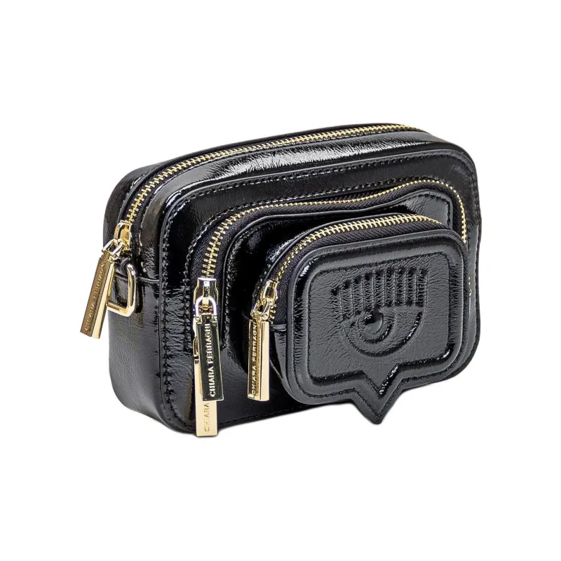 CHIARA FERRAGNI Eyelike Embossed Zipped Crossbody Bag-3