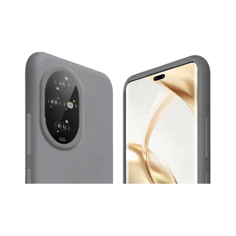 ZHUOJI Silicone Material Lens Fully Enclosed Microfiber Flock Phone Case Compatible With Honor 200/Pro-44