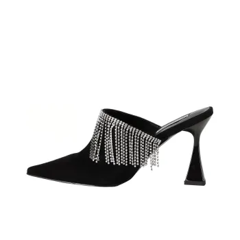 KARL LAGERFELD / Karl Lagerfeld Jeans Debut Ii 90mm Fringed Mules Women's