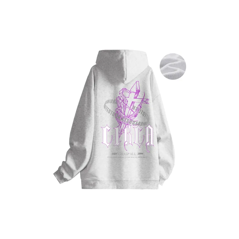 C1RCA American Luxury Streetwear Vintage Cross Letter Logo Print Sweatshirt Unisex-24