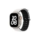 White & Black/Ocean Strap (Silicone)