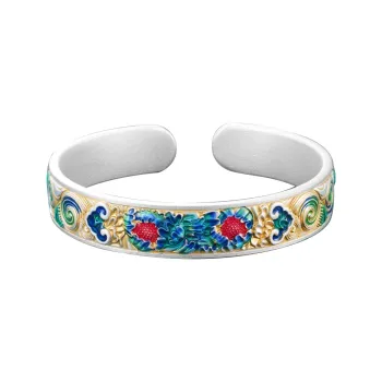 Silver Place 999 Fine Silver Bangles Women's