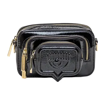 CHIARA FERRAGNI Eyelike Embossed Zipped Crossbody Bag