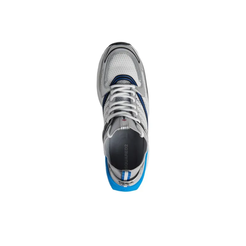 DSQUARED 2 Dash Panelled Mesh Lace Up Sneakers-4