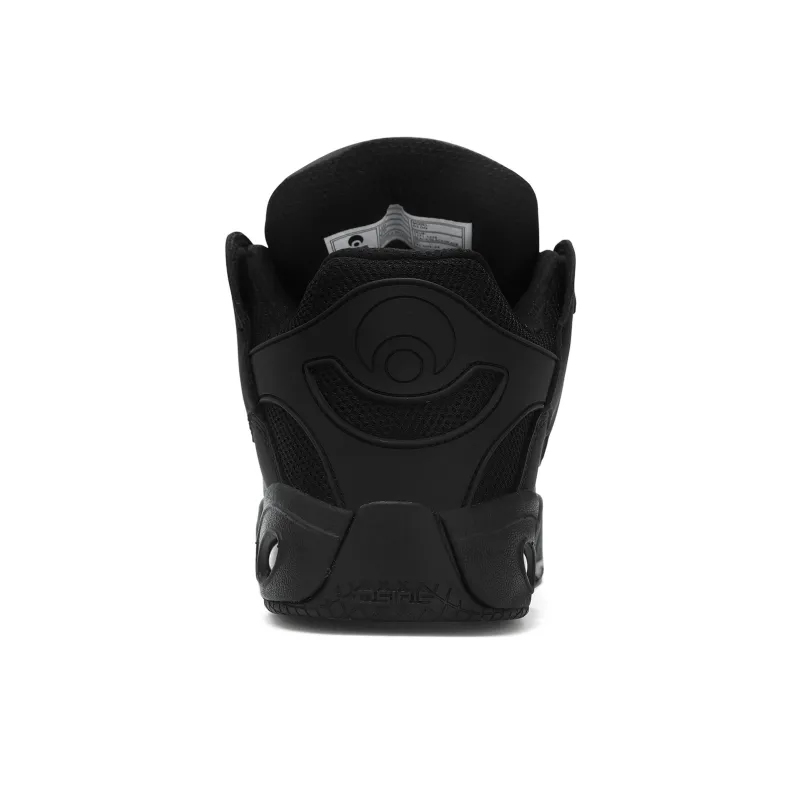 OSIRIS Cushioning Coverage Height Increasing Wear Resistant Slip Resistant Low Top Skateboard Shoes Unisex Black-3