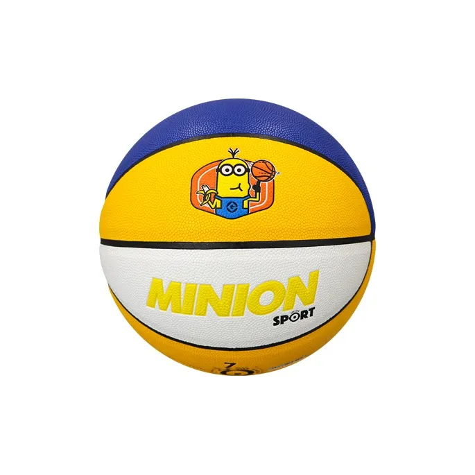 SIPAKESPORT x MINIONS PU Basketball Blue Yellow White Size 7 Ball Match-1