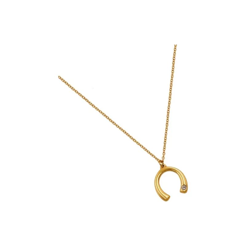 JEENTHE Titanium Steel Necklaces Women's Gold Silver-2
