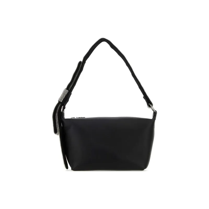 KARA Embellished Bow Zipped Shoulder Bag-1