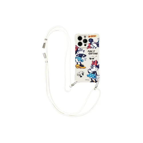 Disney Silicone Material Adjustable Lanyard Premium Phone Cases Compatible With Apple 16 Pro Max/Pro/Plus/15/14/13