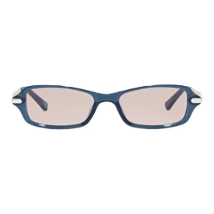 Le Specs Metal Polymer Material Rectangular Sunglasses Women's Prussian Blue-1