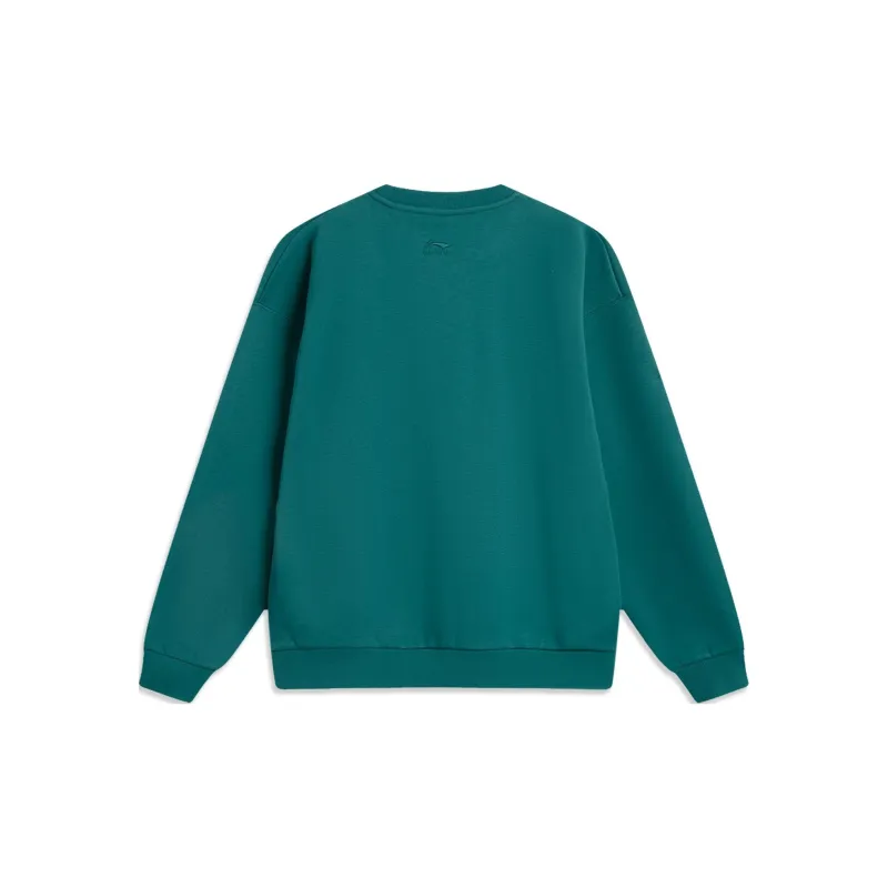LiNing x PIKESICAOMEIXIONG LIANMINGKUAN Sports Life Collection Sweatshirt Men's Marine Blue-1