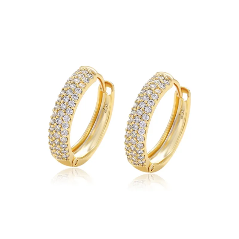 KING OF BLING Alloy With Zircon Earrings Unisex Good Luck-4
