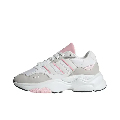 Adidas Originals Retropy F90 Anti-Slip Wear-Resistant Low-Top Kids Lifestyle Shoes White Gray Teenagers