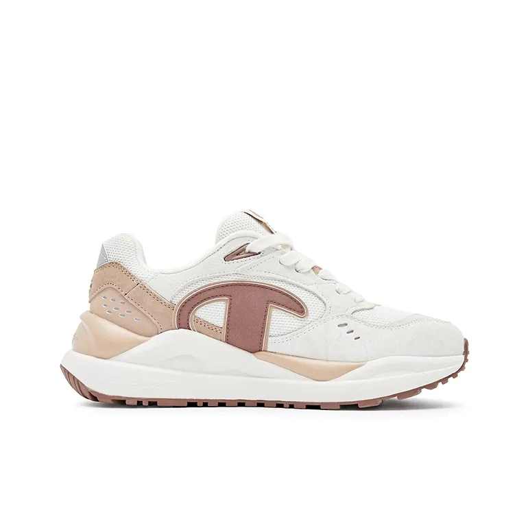 Champion Low Top Chunky Sneakers Women's Milk White/Campfire Brown-1