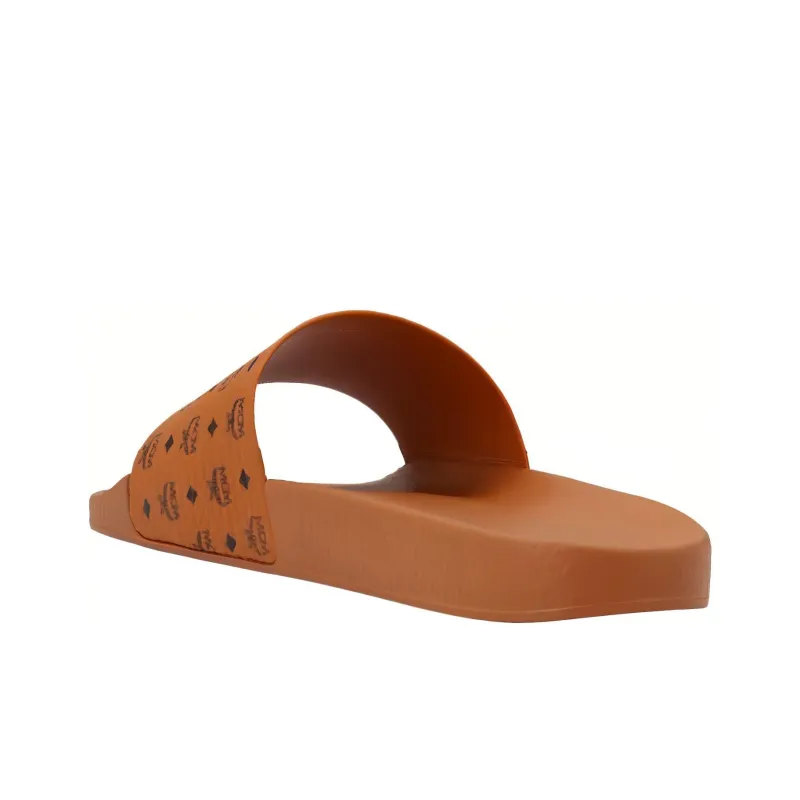 MCM Logo Printed Slip On Sandals-2