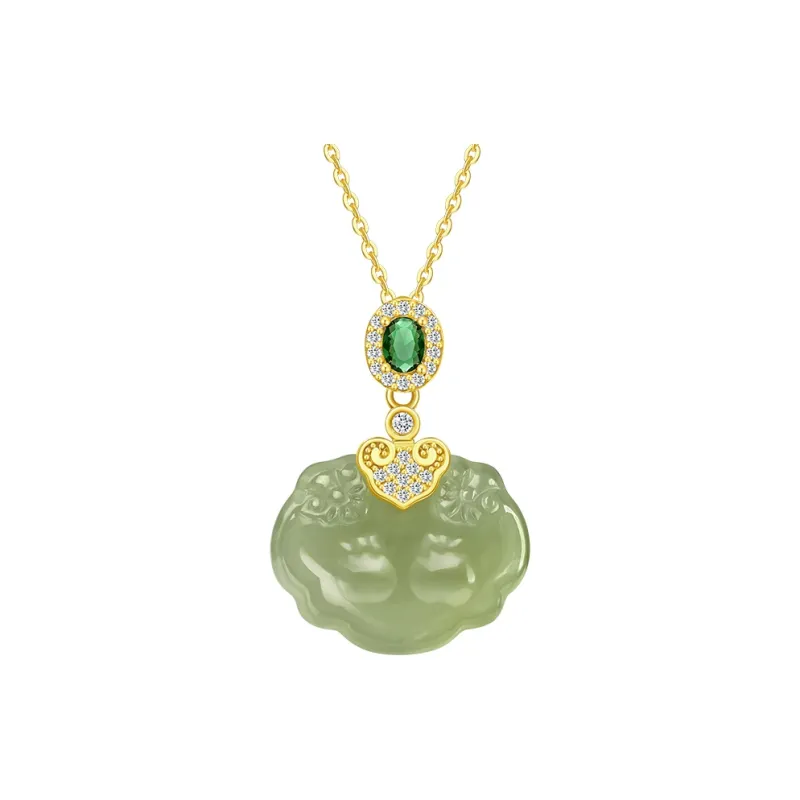 CHOW TAI SENG Necklaces Green Jade Women's-0