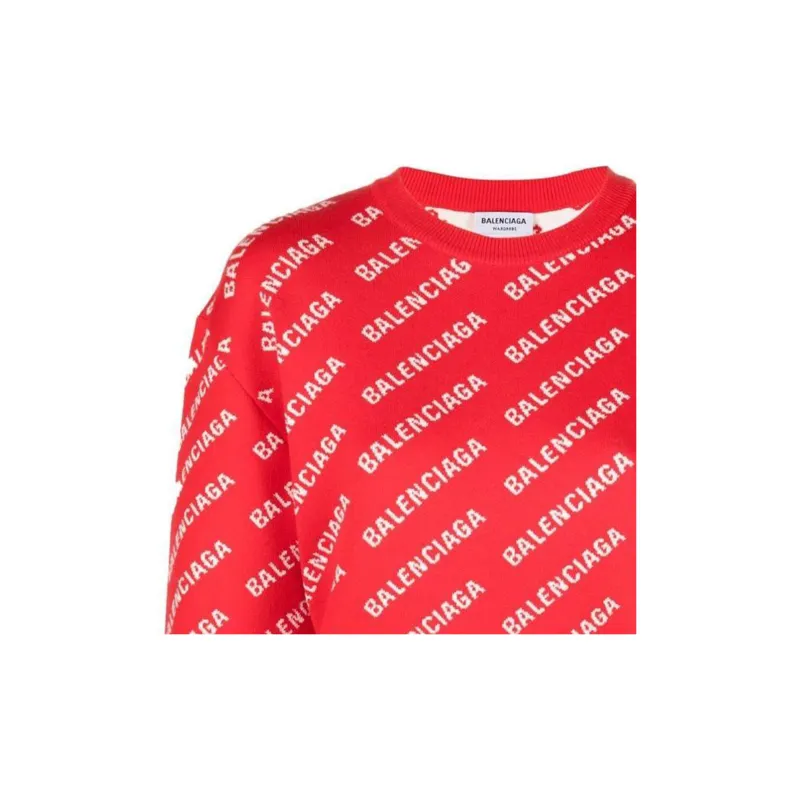 Balenciaga SS22 Sweater Women's Red-10