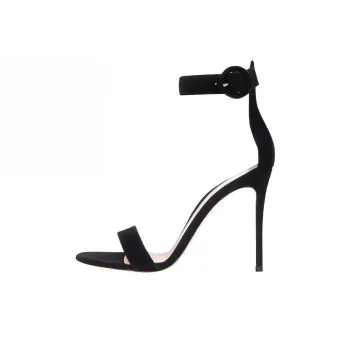 GIANVITO ROSSI Strap Sandals 10.5cm Women's Black