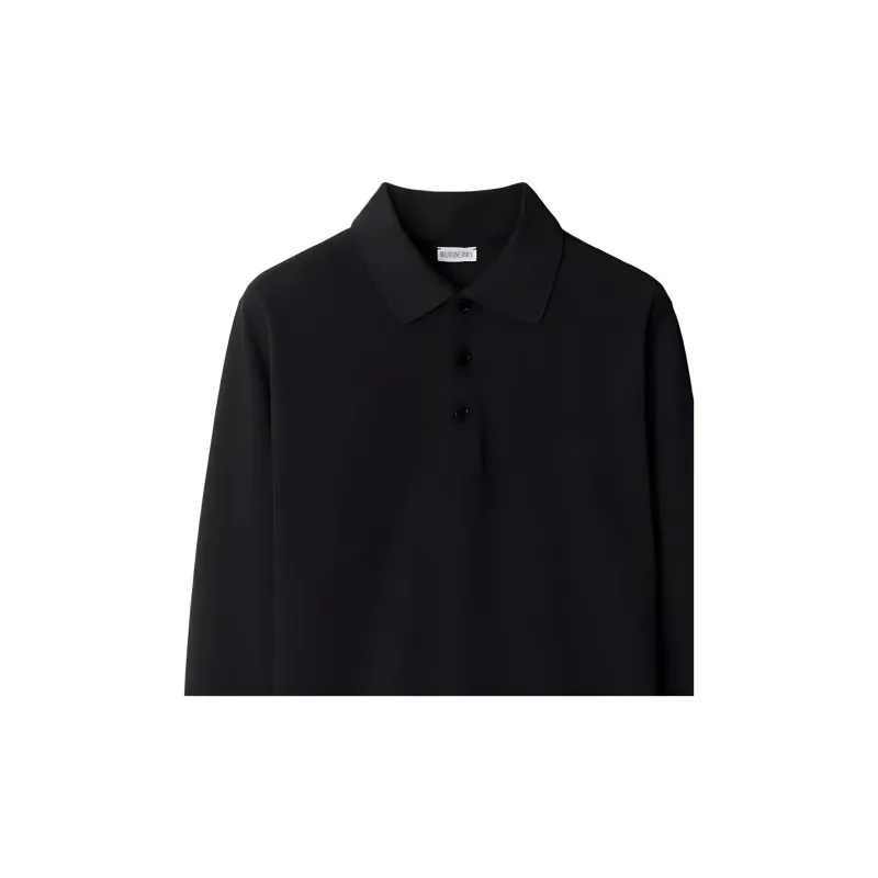 Burberry Long sleeve Cotton Polo Shirt-5