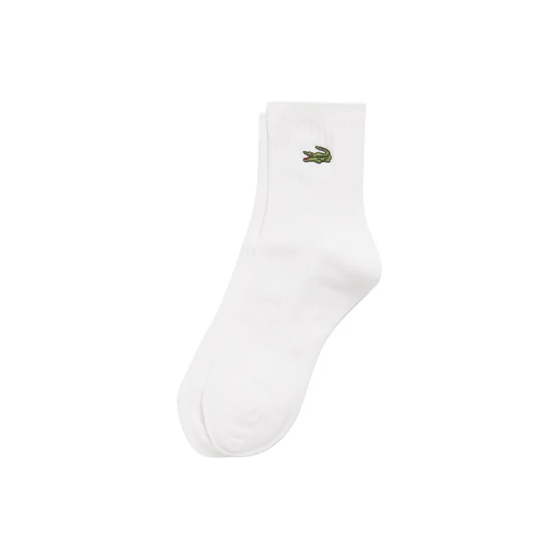 LACOSTE Mid-Calf Socks Women's 1 Pack White-0