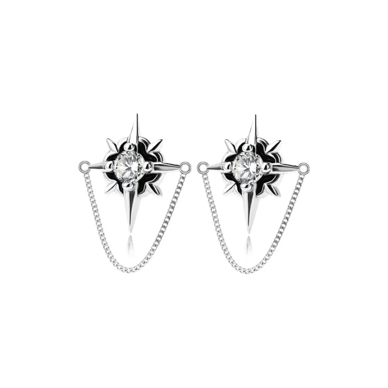 ETAHLOVE Sterling Silver Stud Earrings Unisex Date Confession Gift For Girlfriend And Boyfriend Birthday-15