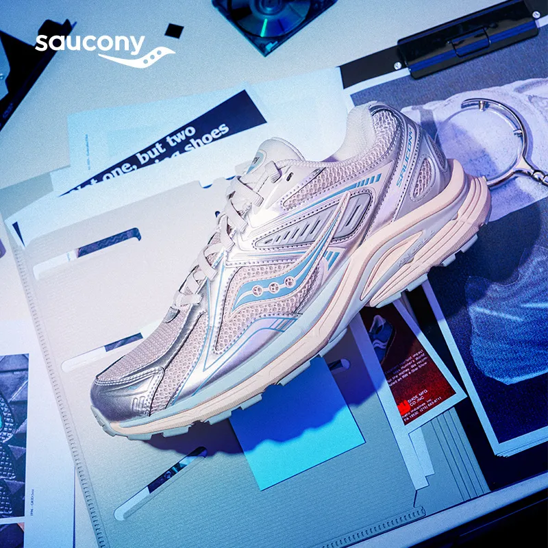 Saucony Kinvara 4 Running Shoes Unisex Low Top Gray Silver Blue-5