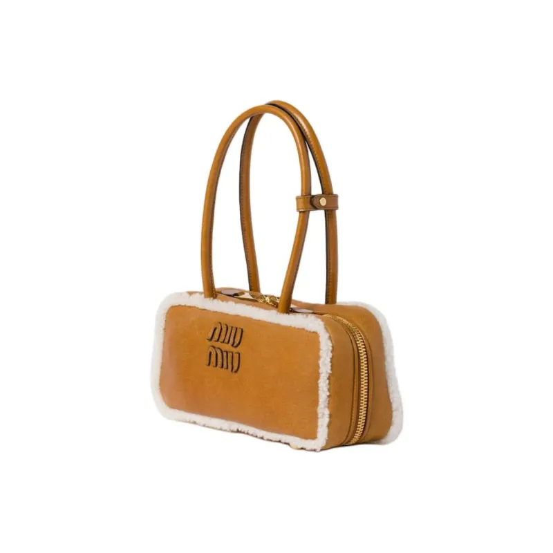 MIU MIU Arcadie Tote Bag Women's Yellow-1
