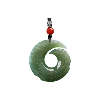 Zhen Yu Zhen Pin Hetian Jade Necklaces Green Jade Unisex