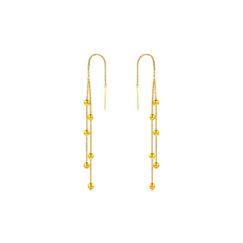 DEMONE 18K Gold Drop Earrings Women's
