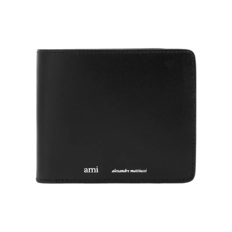 AMIPARIS Leather Card Holder Wallet Unisex Black-0