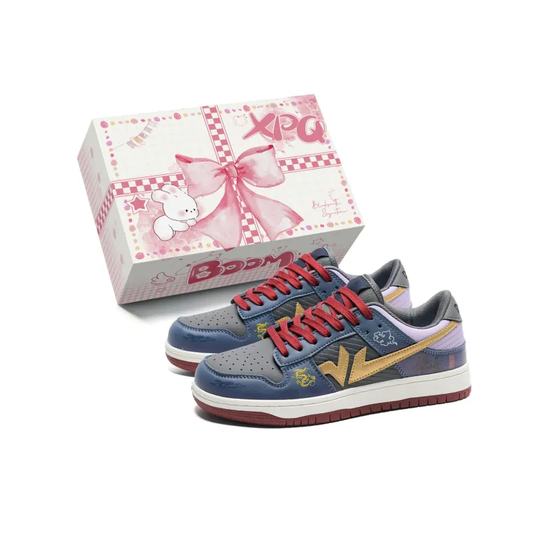 XPQ Anti-Slip And Wear-Resistant Breathable Low-Top Skateboard Shoes Unisex-13