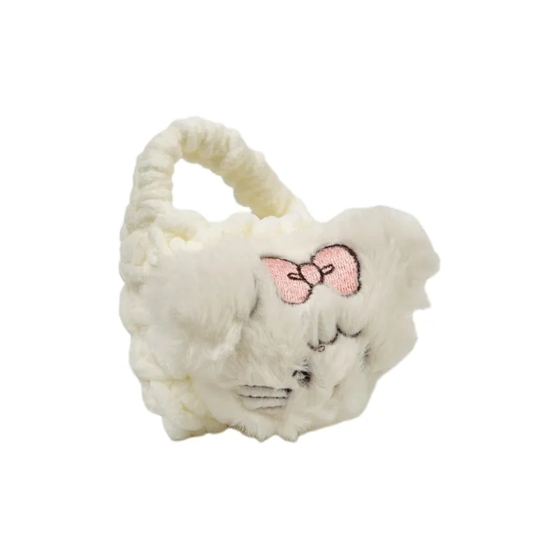 Wei Xin Compatibility Apple AirPods 4/2/3/4th Generation/AirPods Pro/Pro 2 Plush Kitten Woven Bag Headphone Cases-2